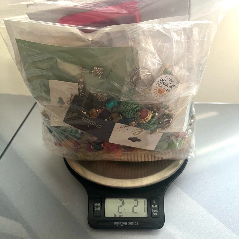 Lot of Jewelry  (2.2 lbs) , earrings,necklaces, and more